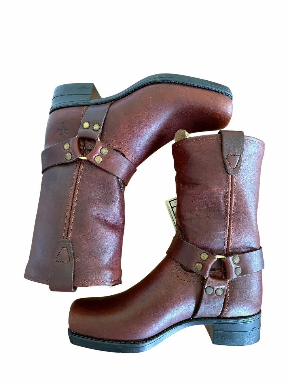 Frye NEW Youth Vintage Small Frye Pull On Harness Boots Black Size 1 #267053